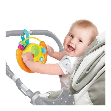 Jucarie interactiva Volan cu activitati, + 3 luni, Winfun 706438