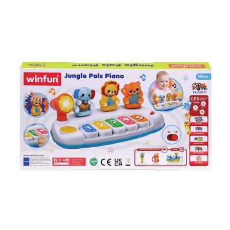 Jucarie interactiva Pian cu Animalute, + 1 an, Winfun 706453