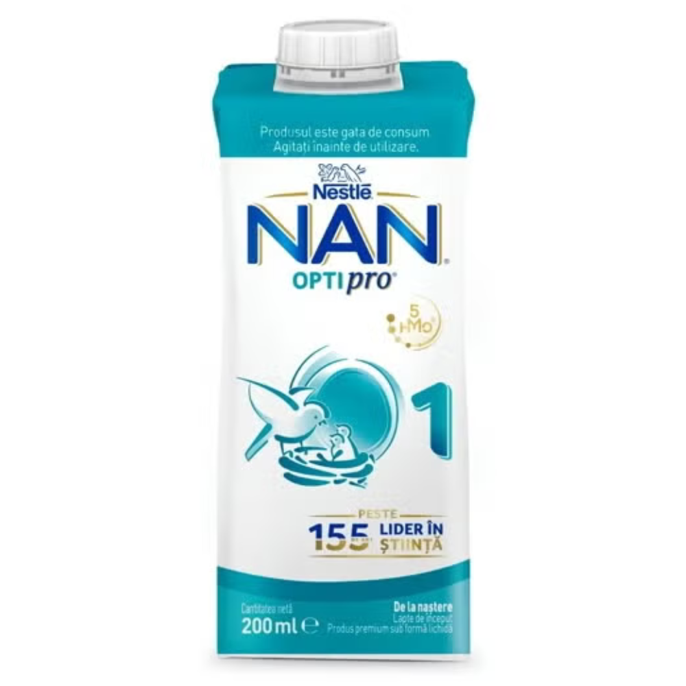 Lapte de inceput sub forma lichida Optipro 1, 200 ml, Nestle