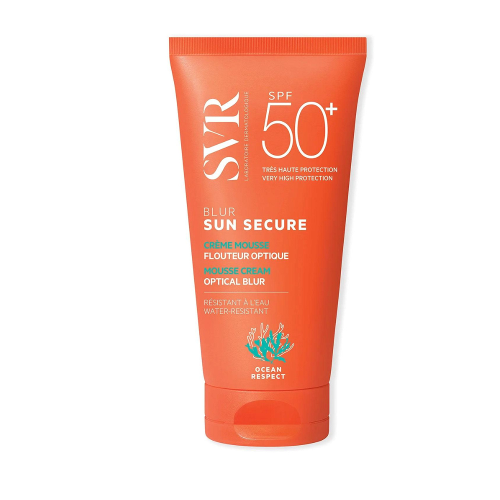 Crema spuma cu efect optic SPF50 + Sun Secure Blur, 50 ml, SVR