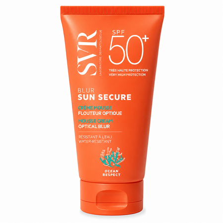 Crema spuma cu SPF 50+ si efect optic Sun Secure Blur, 50 ml, SVR