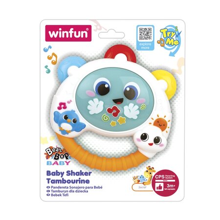 Jucarie Tamburina cu Sunete si Lumini, + 3 luni, Winfun 706540