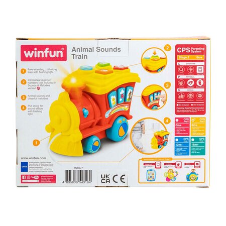 Jucarie Trenulet cu Sunete, + 6 luni, Winfun 706555
