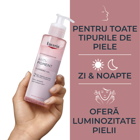Gel de curatare exfoliant Anti Pigment, 200 ml, Eucerin 706572