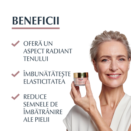 Crema de zi Rose SPF30 Hyaluron-Filler + Elasticity, 50 ml, Eucerin 706607