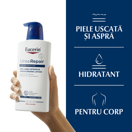 Lotiune cu uree 10% Ureea Repair Plus, 400 ml, Eucerin 706624