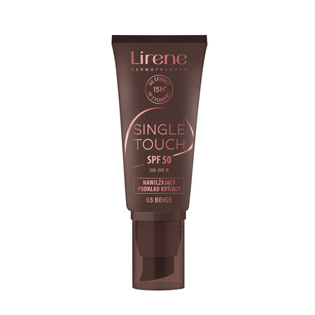 Fond de ten hidratant cu SPF 50, 03 Beige, 30 ml, Lirene