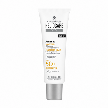 Crema cu SPF 50+ Acnimat Sunscreen Heliocare 360, 50 ml, Cantabria Labs