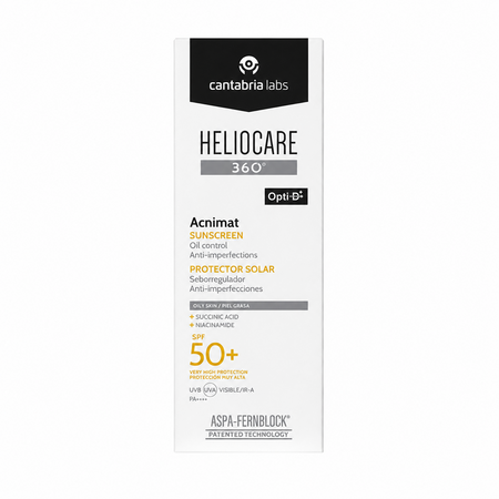 Crema cu SPF 50+ Acnimat Sunscreen Heliocare 360, 50 ml, Cantabria Labs 793813