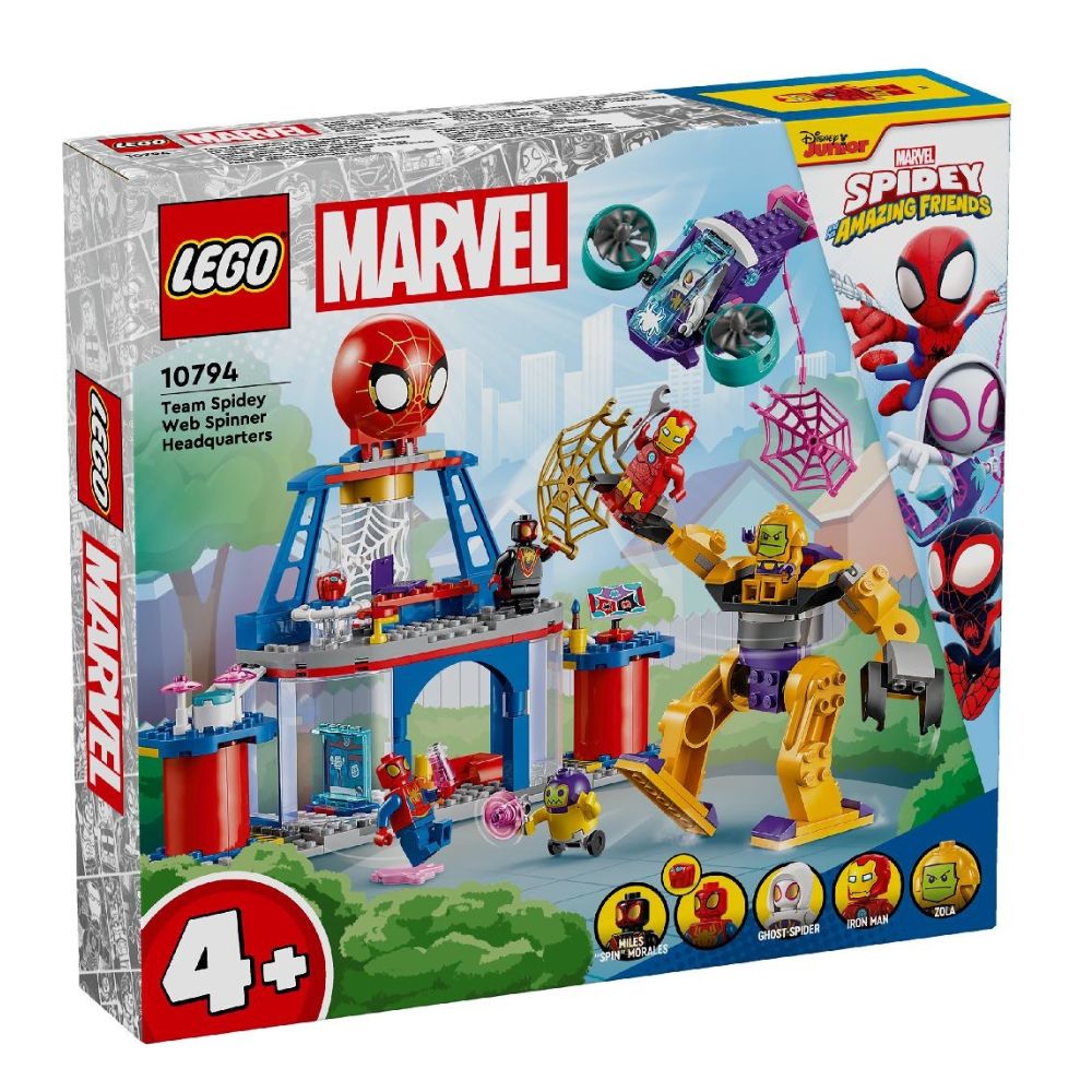 Cartierul general al echipei lui Spidey, 4 ani+, 10794, Lego Marvel