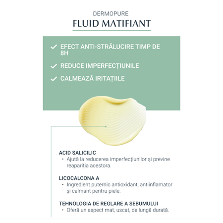Fluid matifiant DermoPure, 50 ml, Eucerin 706797