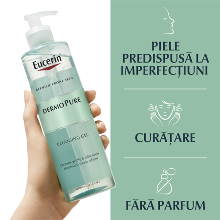 Gel de curatare DermoPure, 400 ml, Eucerin 706804