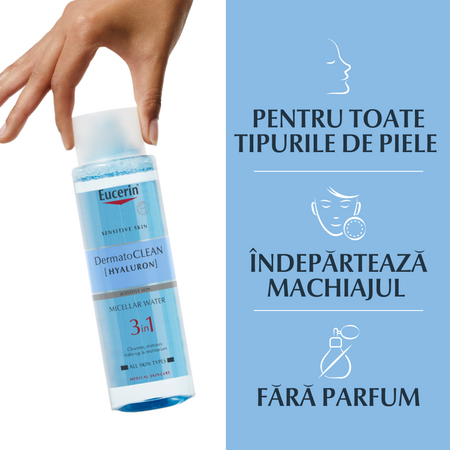Lotiune micelara DermatoClean, 400 ml, Eucerin 706809
