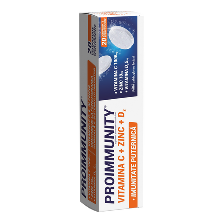 Proimmunity, 20 comprimate efervescente, Fiterman Pharma