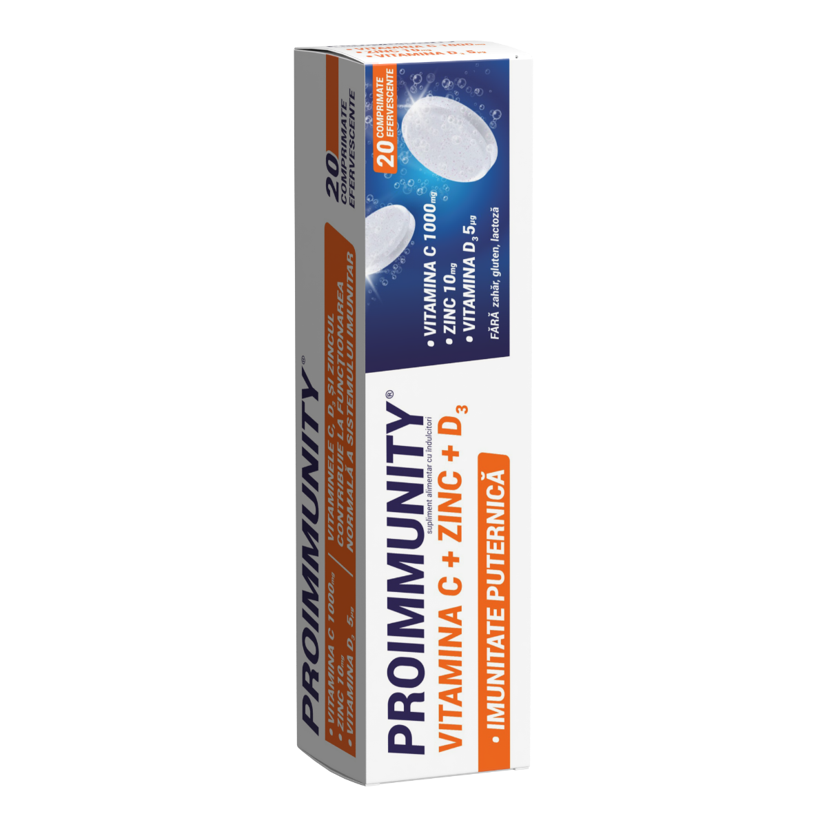 Proimmunity, 20 comprimate efervescente, Fiterman Pharma