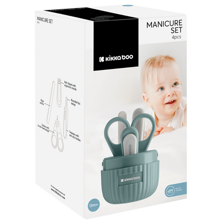 Set manichiura bebelusi, Mint, 0 luni+, 4 piese, Kikka Boo 706839