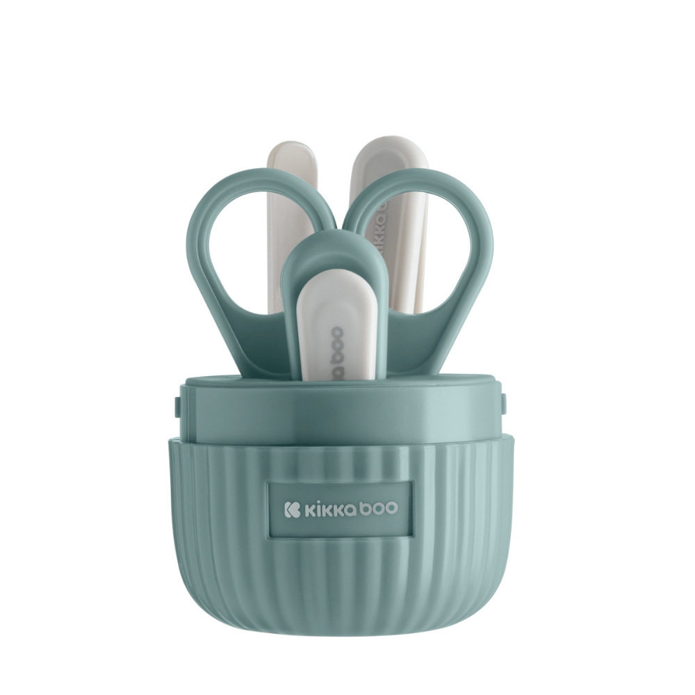 Set manichiura bebelusi, 0 luni+, Mint, 4 piese, Kikka Boo