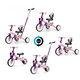 Tricicleta 5 in 1 Optimus Max, Pink, +1 an, Milly Mally 706865