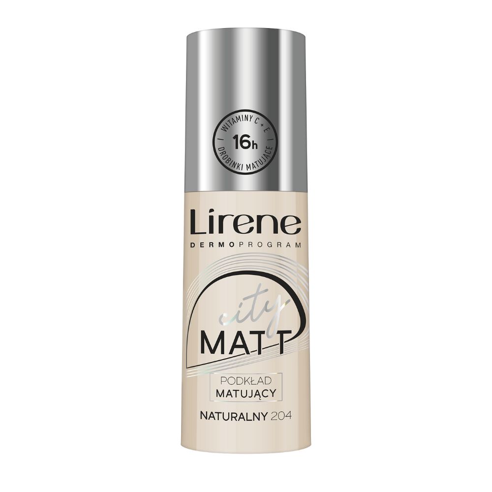 Fond de ten matifiant City Matt, Nature 204, 30 ml, Lirene