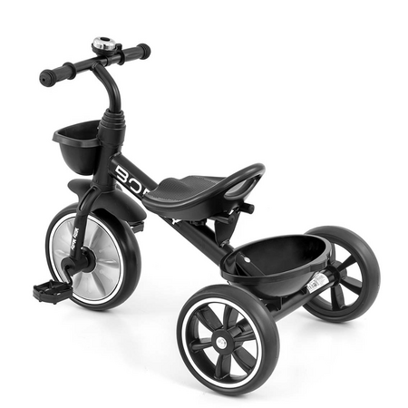 Tricicleta cu cadru robust din otel Bobby, Black, + 2 ani, Milly Mally 706900