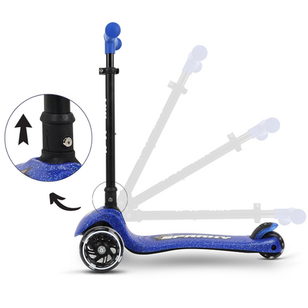 Trotineta LED pliabila cu platforma iluminata Sparky, Blue, + 3 ani, Milly Mally 706927