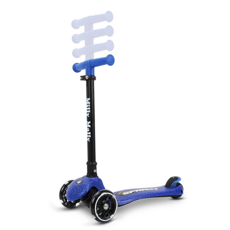 Trotineta LED pliabila cu platforma iluminata Sparky, Blue, + 3 ani, Milly Mally 706929