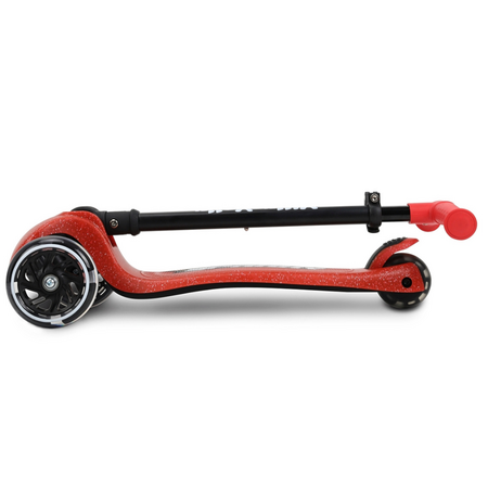 Trotineta LED pliabila cu platforma iluminata Sparky, Red, + 3 ani, Milly Mally 706940