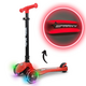 Trotineta LED pliabila cu platforma iluminata Sparky, Red, + 3 ani, Milly Mally 706947