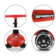 Trotineta LED pliabila cu platforma iluminata Sparky, Red, + 3 ani, Milly Mally 706945