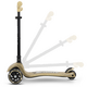 Trotineta LED pliabila cu platforma iluminata Sparky, Champagn, + 3 ani, Milly Mally 706957