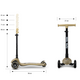 Trotineta LED pliabila cu platforma iluminata Sparky, Champagn, + 3 ani, Milly Mally 706960