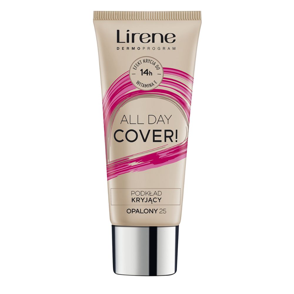 Fond de ten pentru acoperire completa All Day Cover, Tan 25, 30 ml, Lirene