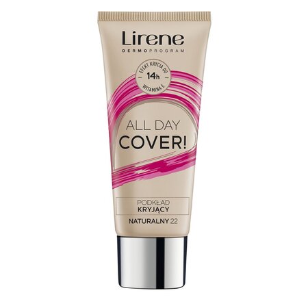 Fond de ten pentru acoperire completa All Day Cover, Natural 22, 30 ml, Lirene