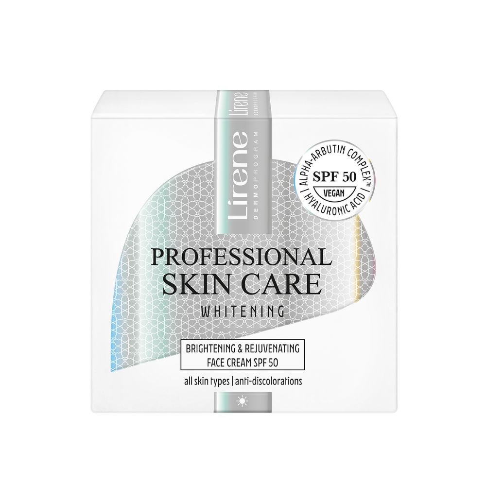 Crema de zi iluminatoare SPF 50 Professional Skin Care Whitening, 50 ml, Lirene