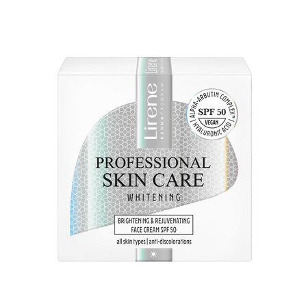 Crema de zi iluminatoare SPF 50 Professional Skin Care Whitening, 50 ml, Lirene