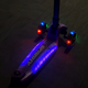 Trotineta LED pliabila cu platforma iluminata Sparky, Violet, + 3 ani, Milly Mally 707018