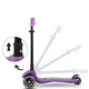 Trotineta LED pliabila cu platforma iluminata Sparky, Violet, + 3 ani, Milly Mally 707014