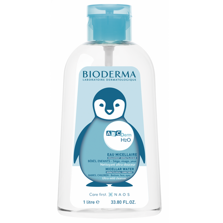 Apa micelara cu pompita ABCDerm H2O, 1000 ml, Bioderma