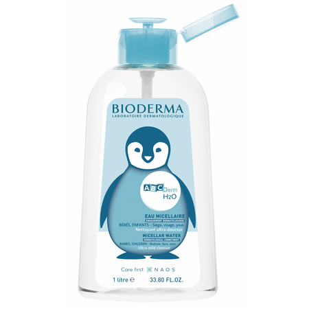 Apa micelara cu pompita ABCDerm H2O, 1000 ml, Bioderma 535986