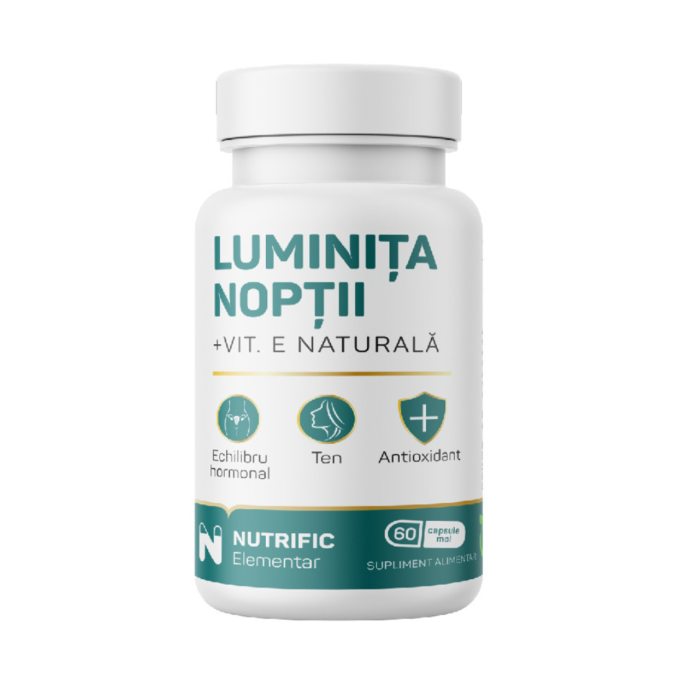 Luminita noptii cu Vitamina E, 60 capsule moi, Nutrific