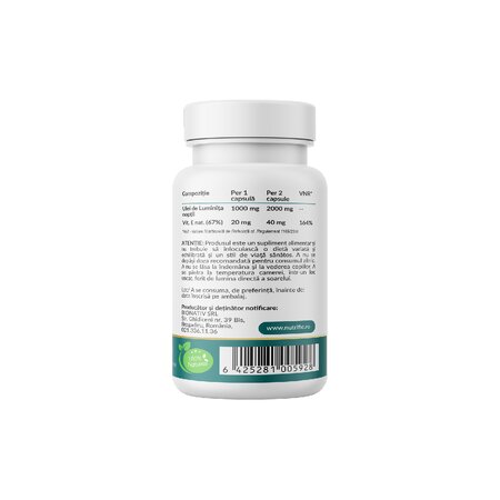 Luminita noptii cu Vitamina E, 60 capsule moi, Nutrific 707037