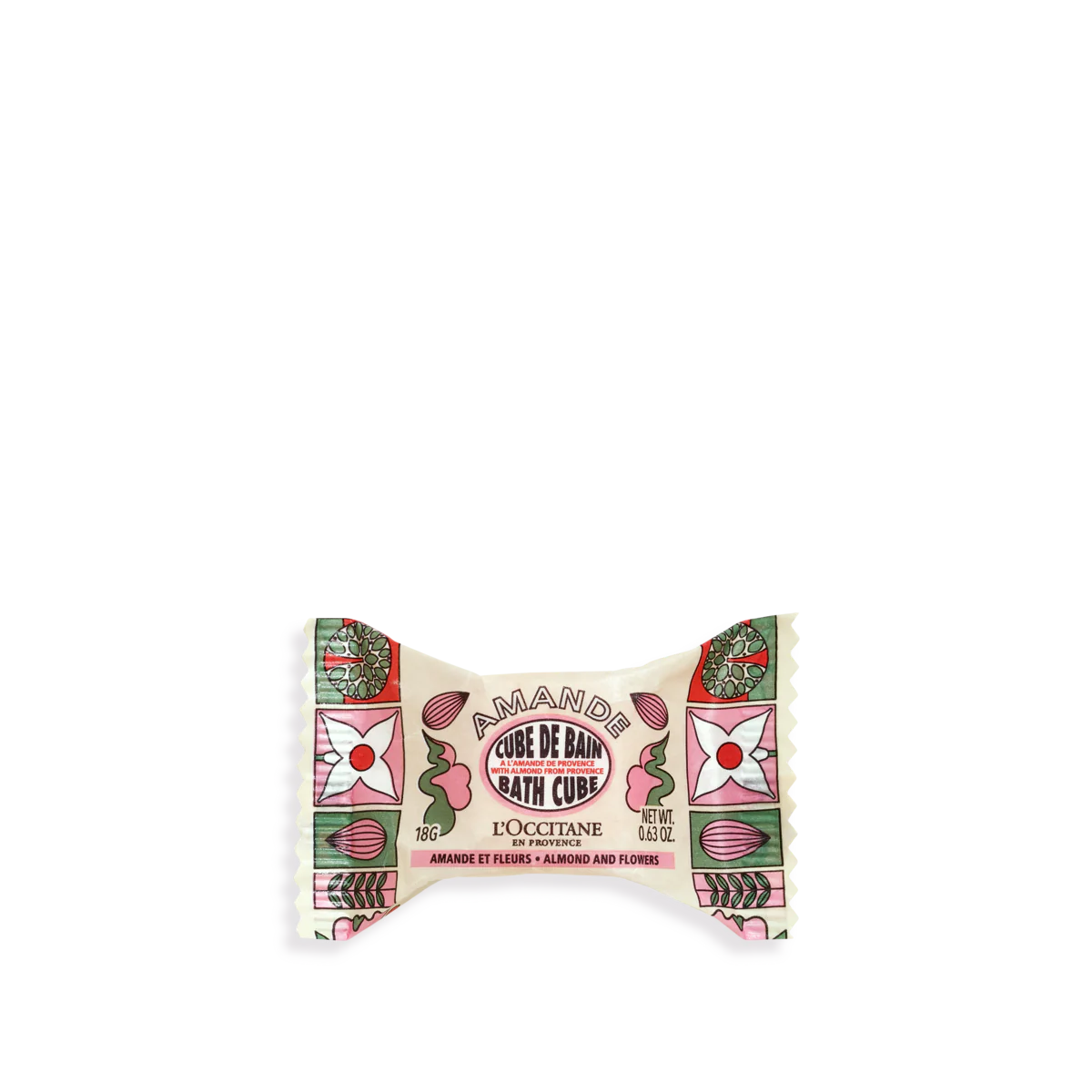 Cub efervescent baie Migdale si Flori, Almond, 18 g, L'Occitane