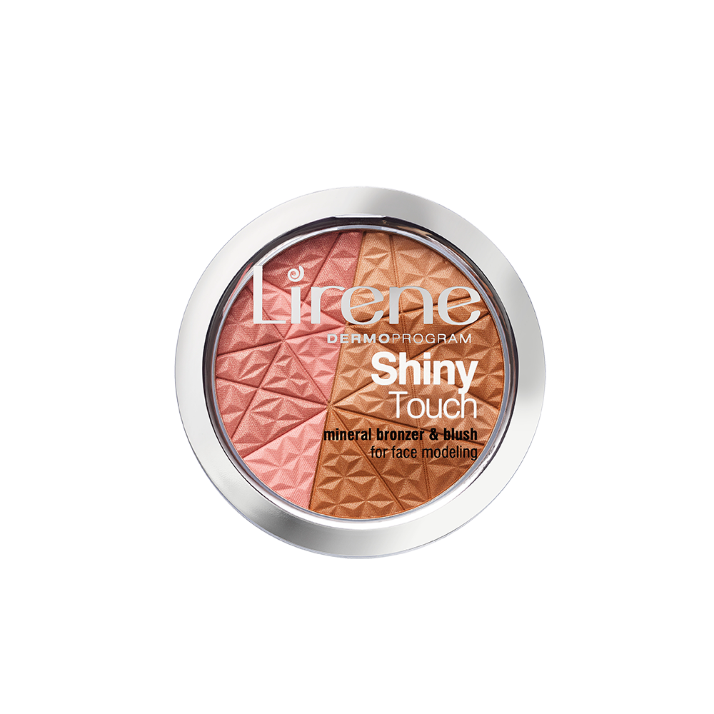 Bronzant mineral si fard de obraz pentru conturul fetei Shiny Touch, 9 g, Lirene
