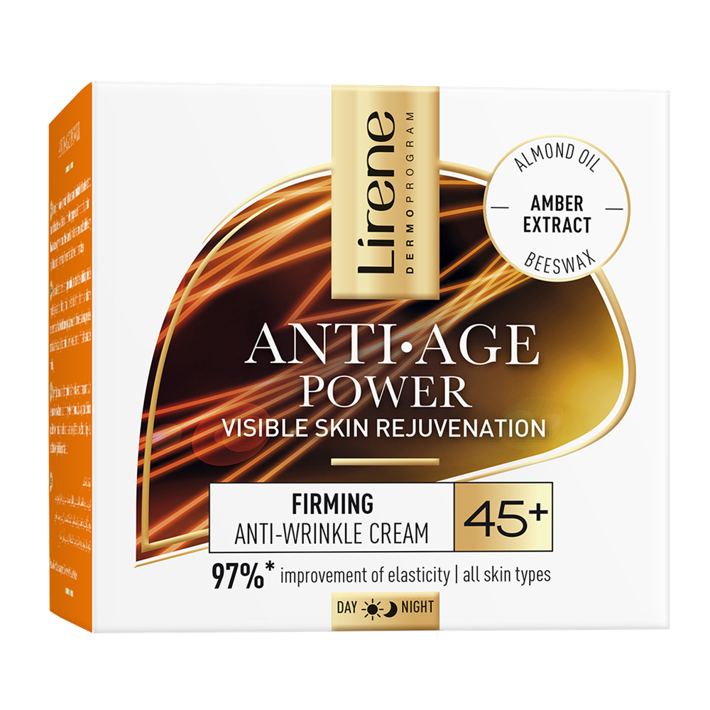 Crema pentru fermitate cu efect anti-rid 45+ Anti Age Power, 50 ml, Lirene