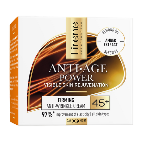 Crema pentru fermitate cu efect anti-rid 45+ Anti Age Power, 50 ml, Lirene