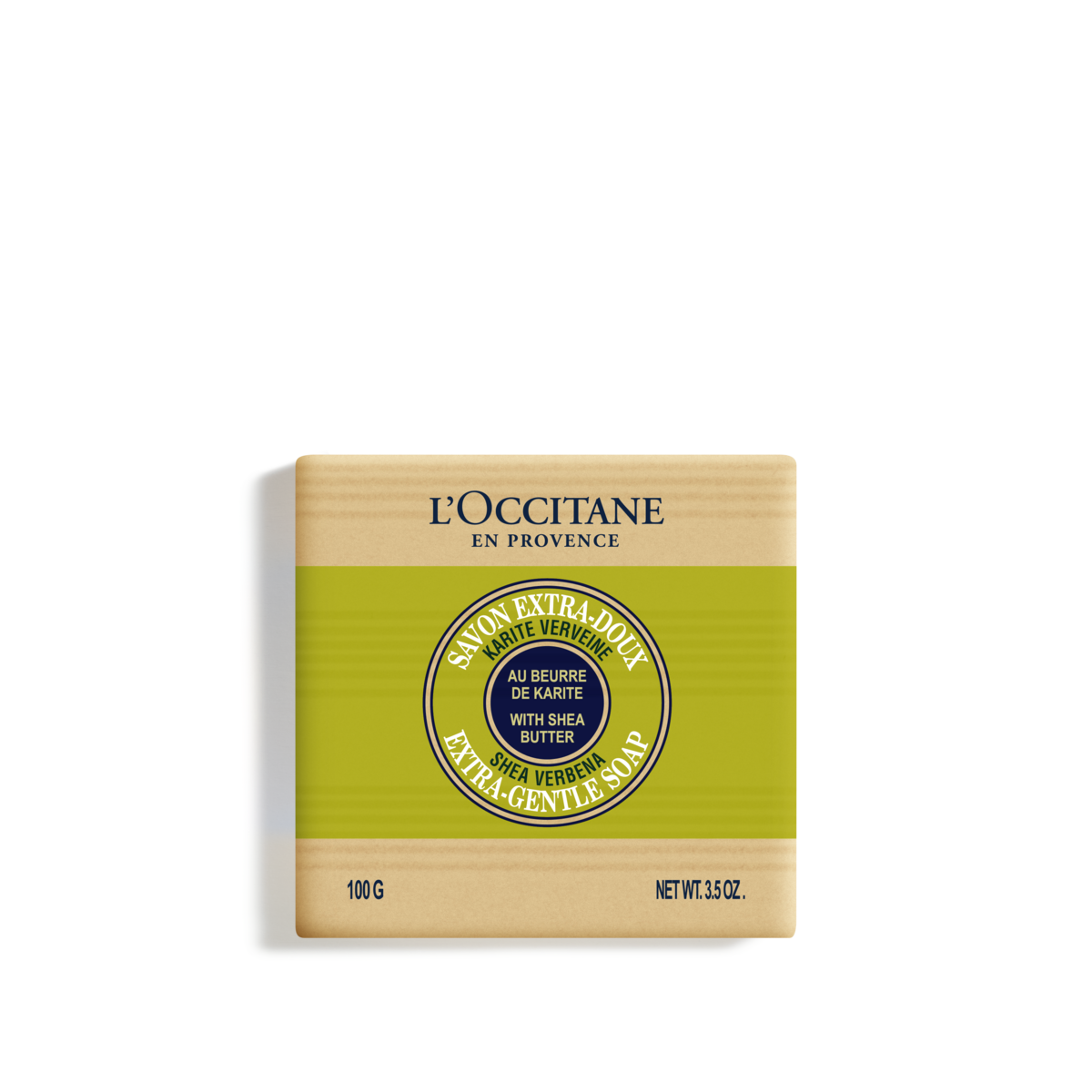 Sapun cu extract de unt de Shea si Verbina, 100 g, L'Occitane