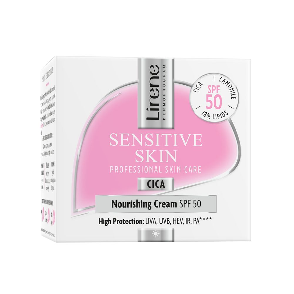 Crema hranitoare SPF50 Sensitive Skin, 50 ml, Lirene