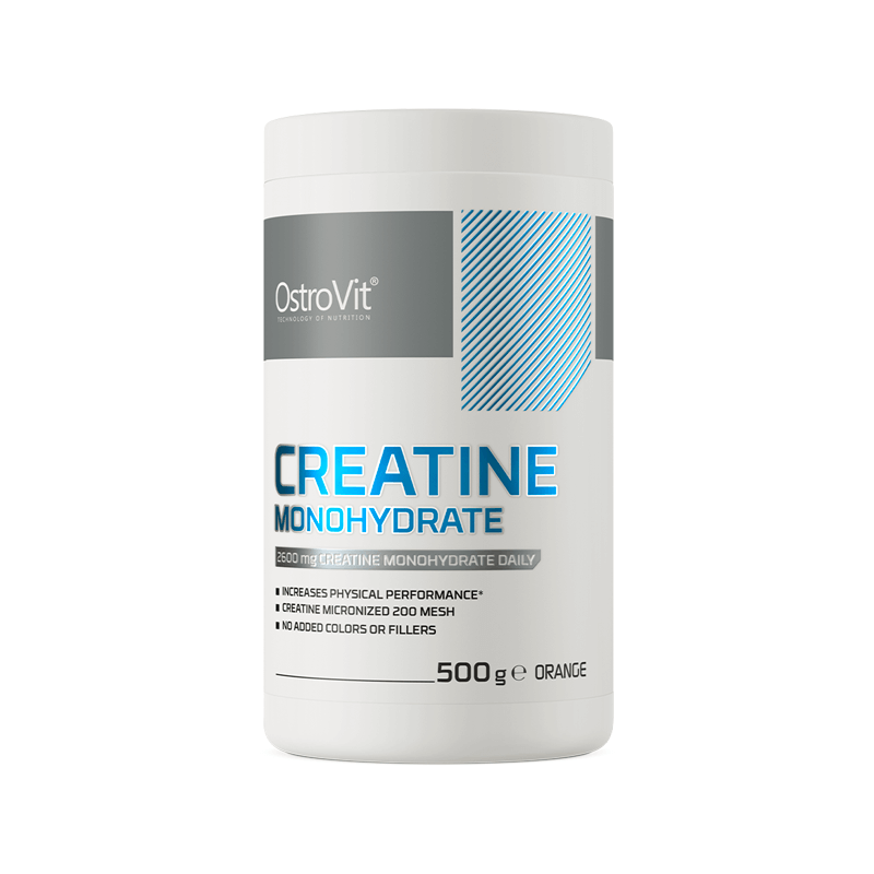 Creatina monohidrata, Portocale, 500 g, OstroVit