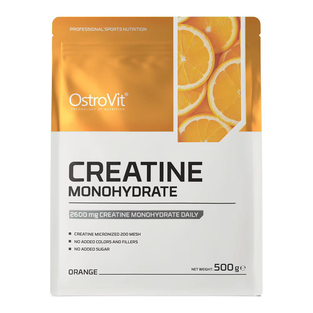 Creatina monohidrata, Portocale, 500 g, OstroVit