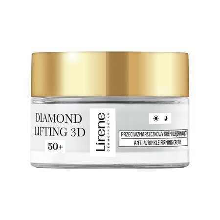 Crema anti-rid cu efect de fermitate 50+ Diamond Lifting 3D, 50 ml, Lirene